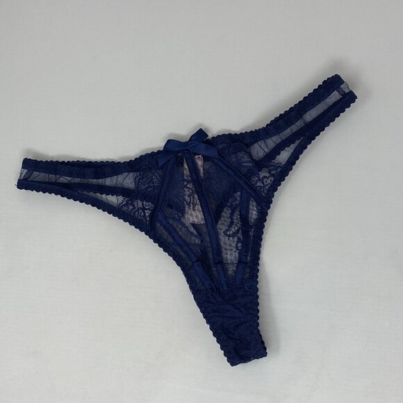 Agent Provocateur Rozlyn Navy Thong AP2 Small New - Picture 6 of 10